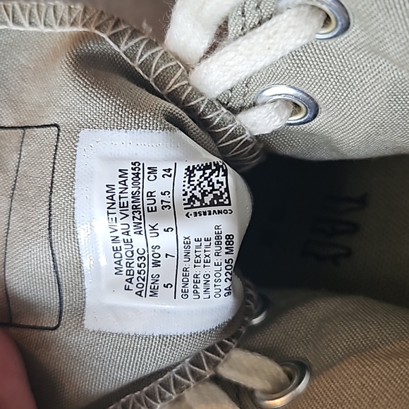 CONVERSE CHUCK 70 HI COLORBLOCKED Size Mens 5/ Women's 7 - Picture 9 of 9